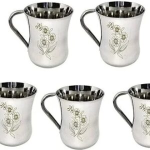 Stainless Steel Coffee Cup Pack Of 5