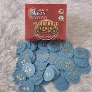Avon Plastic Numbered Tokens Coins Pack Of 100 33 Mm Blue