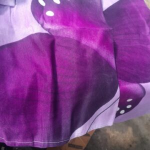 Double Bed Printed Bedsheet With 2 Pillow Cover Lavender