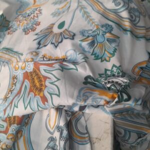 Single Bed Printed Bedsheet With 1 Pillow Cover White