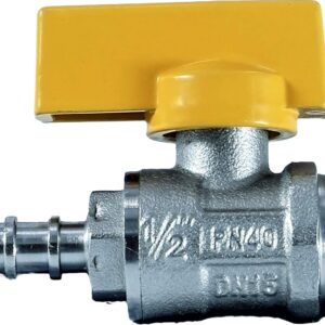 Rn Forged Nickel Plated Brass Nozzle Valve 3 By 8 Inch Male Connection