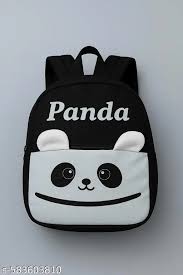 Black And White Color Panda Bag For Kids