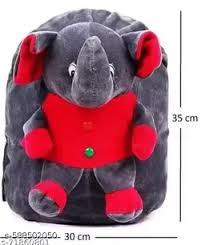 Grey Color Elephant School Bag