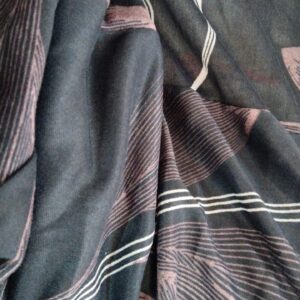 Navy Color Printed Sofa Cover 4 Seater