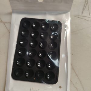 Black Suction Phone Case Sticker Grip Silicone Holder Mount For Hands