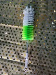 White Green Nylon Round Bottle Cleaning Brush