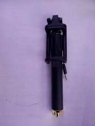 Black Plastic Selfie Stick 1Pc