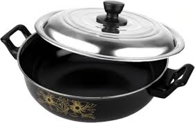 Nonstick Kadhai Durable Cast Iron Induction Cookware 27 Cm Diameter 3Point5 L
