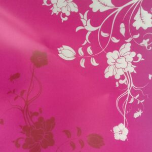 Pink Floral Printed Fridge Mat 4Pcs