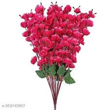 Pink And Green Blossom Artificial Flowers