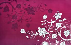 Pink Floral Printed Fridge Mat 4Pcs