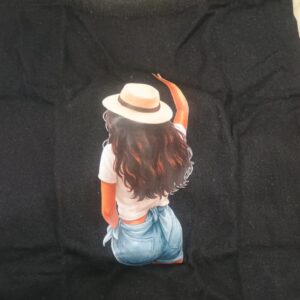 Grocery Bag Black Color Printed