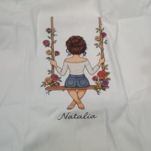 Grocery Bag White Color Printed