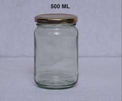 500Ml Round Glass Jar For Storage