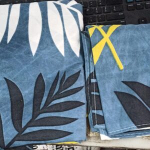 Multicolour Printed Double Bedsheet With 2 Pillow Cover