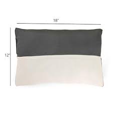 Microfibre Kids Sleeping Pillow 12 X 18 Inch White And Grey Set Of 1