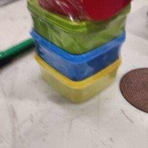 Varmora Plastic Grocery Container 250 Ml Pack Of 4 Multicolor