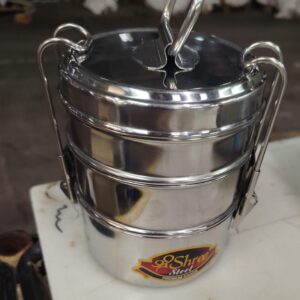 Stainless Steel Carrier Tiffin Box 3 Containers