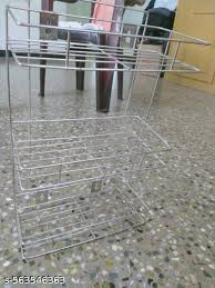 Stainless Steel 3 Tier Kitchen Rack Basket Stand