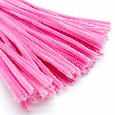 Pipe Cleaner Baby Pink Chenille Sticks 12 Inch 100 Pcs