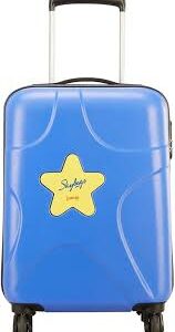 Skybags Polycarbonate Solid Pattern Star 51 Trolley Wheel Speed Wheel Trolley Bag Dazzling Blue Small Without Ean No