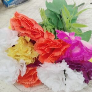 Artificial Carnation Flower Bunch