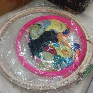 Khusha Creations Embroidery Kit Complete Starter Kit Set Embroidery Hoop 3 Hoops