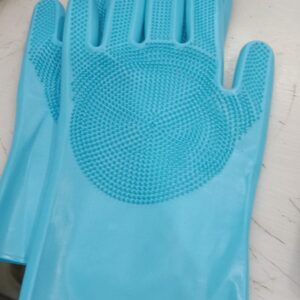 Runa Cleaning Gloves Hand Gloves Kitchen Dishwashing Pet Grooming Car Washing Bathroom Cleaning Multicolor Pack Of 1 Pair
