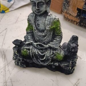 Aquarium Ancient Statue Decor Underwater Landscape Fish Tank Decorations Grey Green