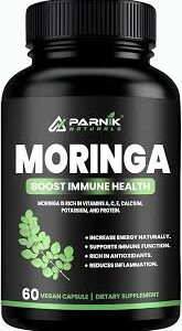 Parnik Naturals Moringa Capsules 60N Herbal Supplement Detox Immunity Boost