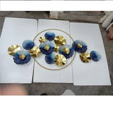 Multicolor Iron Metal Wall Art Multi Colour