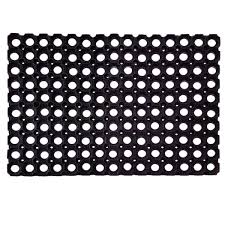 Rubber Door Mat Black Colour Pack Of 2