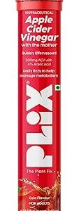 Plix The Plant Fix Apple Cider Vinegar Effervescent Mother Acv 15 Tablets