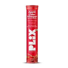 Plix The Plant Fix Apple Cider Vinegar Effervescent Mother Acv B6 B12 Cola 15 Tablets