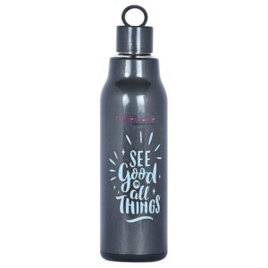 Trueware Aspire Assorted Insulated Water Bottle 800 Ml Black Colour