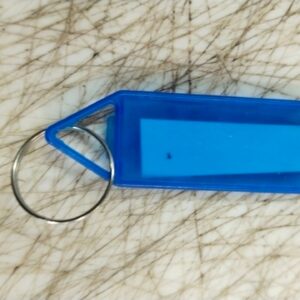 Blue Colour Rectangular Plain Acrylic Keychain Pack Of 10