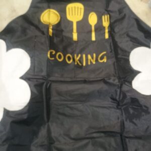 Kitchen Apron For Women Men With Hand Wiping Side Towel