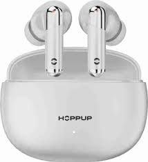 Hoppup Airdoze E51 Earbuds 50H Playtime 40Ms Low Latency Ai Enc 5 Point 4V Bluetooth White True Wireless