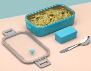 Stainless Steel Lunch Box For Kid Lunch Box Blue Color