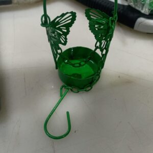 Iron Hanging Candle Holder Green Pack Of 4