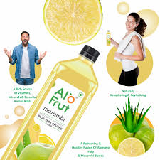 Alo Fruit Mosambi Aloe Vera Chunks Juice 150Ml