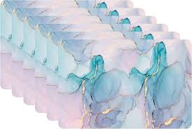 Multicolor Color Printed Fridge Mat Refrigerator Mat Set Of 6