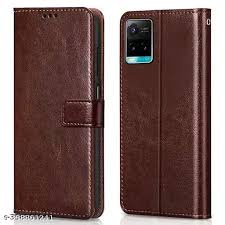 Brown Color Flip Flop Vivo Y21 Mobile Cover