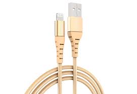 Golden Color Iphone Charger Wire