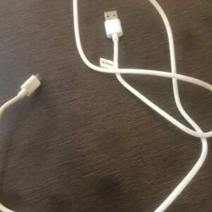 White Colour 2 In 1 Data Cable