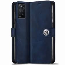 Navy Blue Colour Leather Cover For Redmi Note 11