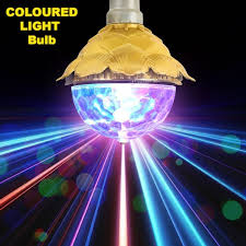 Multicolor 15 Watt Led Rotating Color Musical Bulb