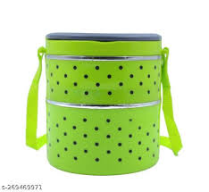 2 Layer Lunch Box 2 Containers Green