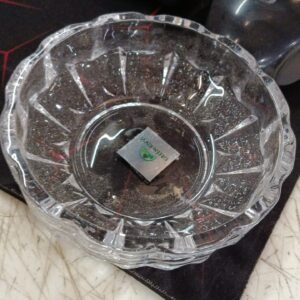 Round Shaped Crystal Clear Glass Cigarette Ashtray