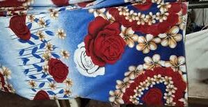 Cotton Floral Print Printed Double Bed Sheet 2 Pillow Cover Multicolour Printed